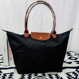 Longchamp Le Pliage Tote Black Canvas Women's Tote Bag👍🏻